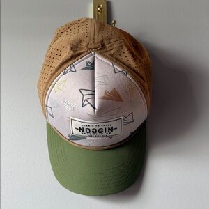 Women's Tan and Green Cap